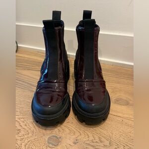 Tory Burch Burgundy and Black Women's Boots